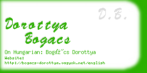 dorottya bogacs business card